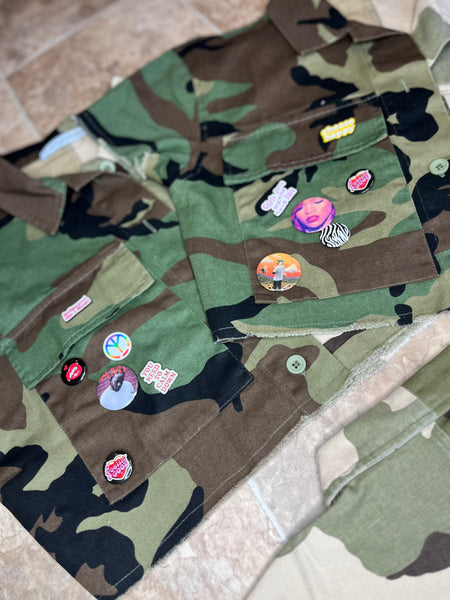 “UP THE BAG” Camo Top