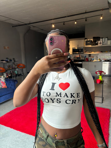 “Make Boys Cry” Crop Top