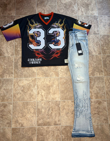 “Hot Boyz” Stacked Jeans