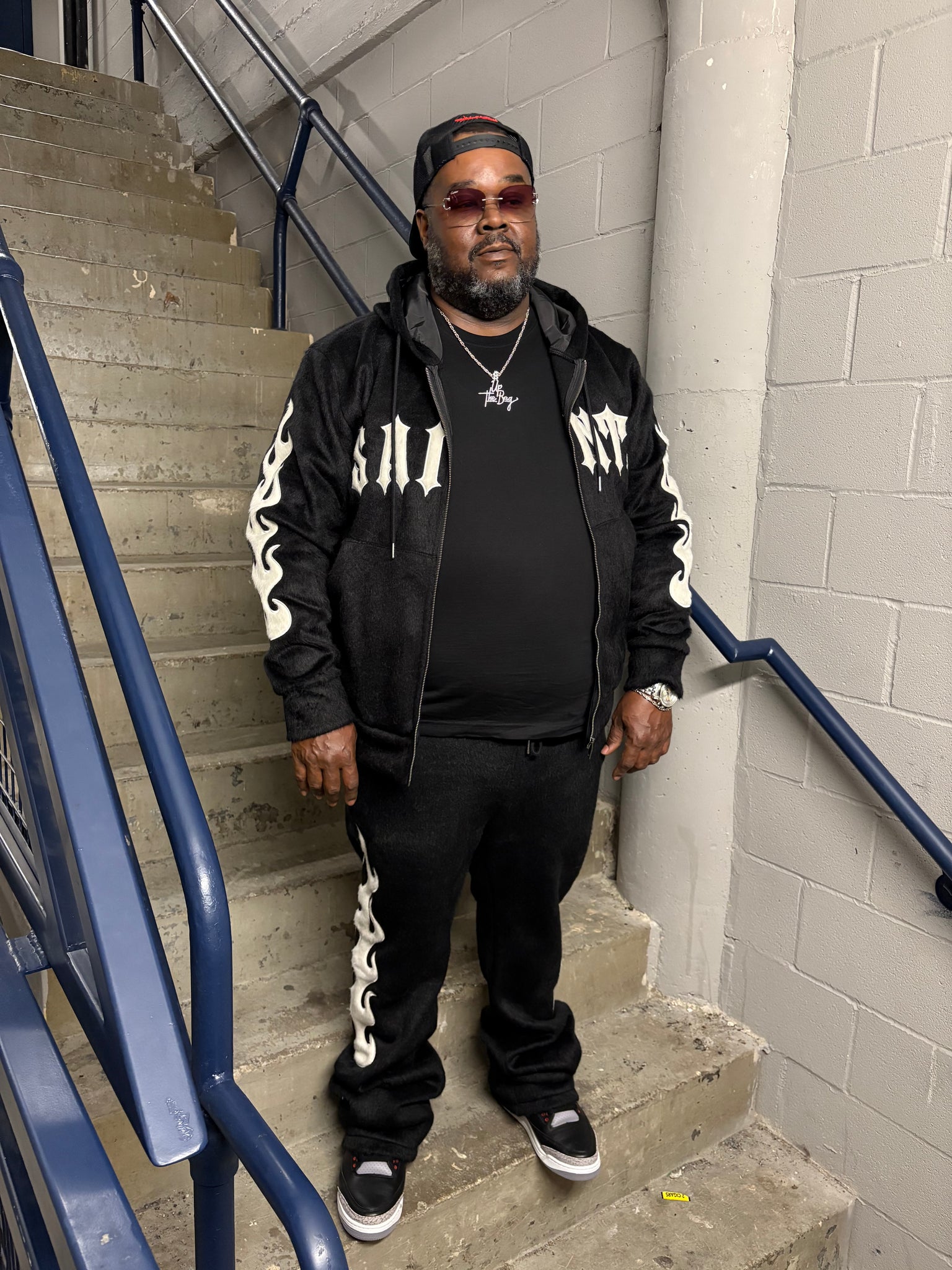 “Saints” Faux Fur Sweatsuit