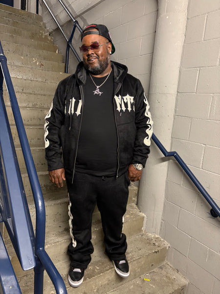 “Saints” Faux Fur Sweatsuit