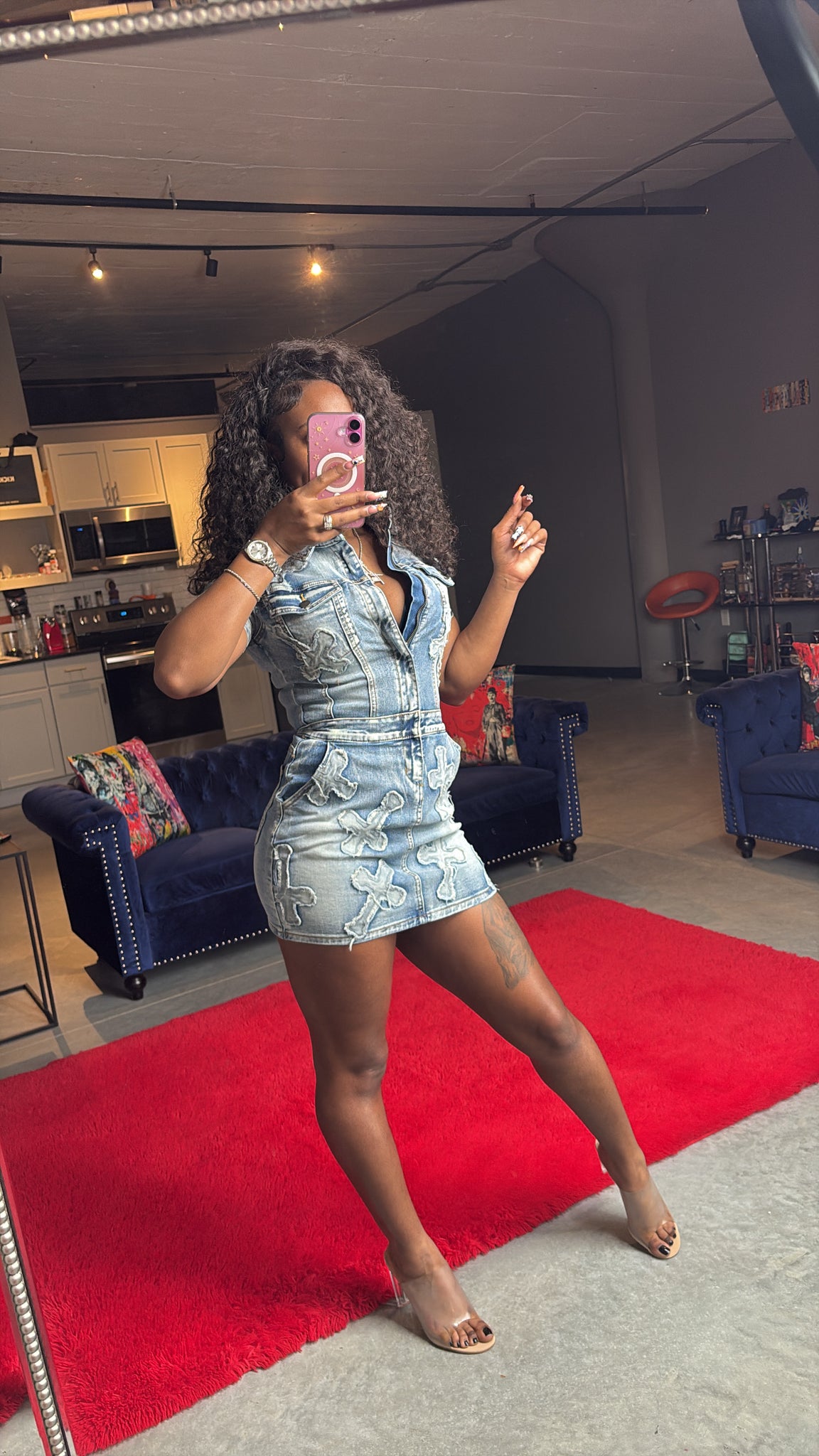“Heaven Sent” Denim Dress