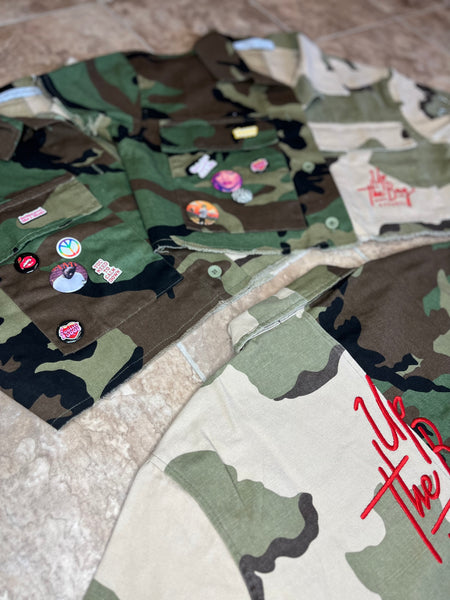 “UP THE BAG” Camo Top