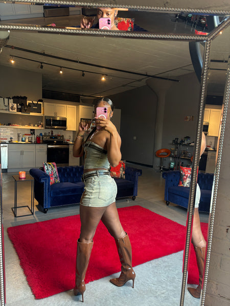 “Boots On The Ground” Skirt Set