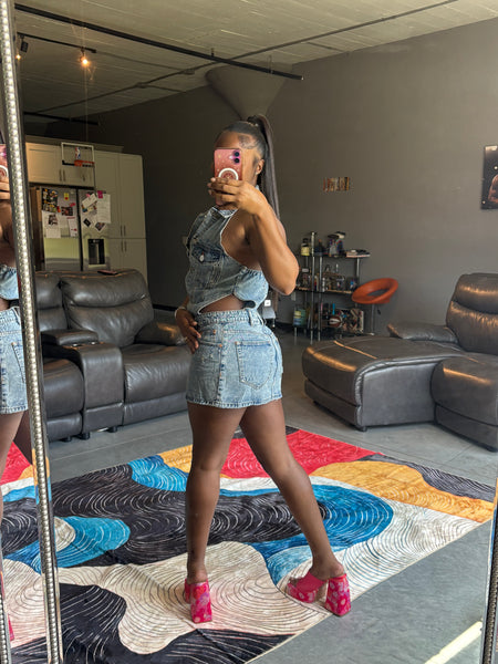 “Denim Damage” Dress