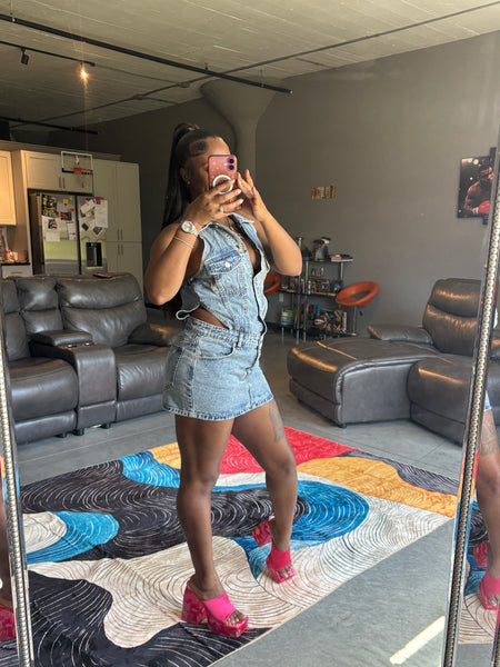 “Denim Damage” Dress