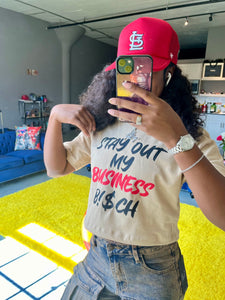 “My Business” Crop Tee