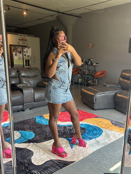 “Denim Damage” Dress
