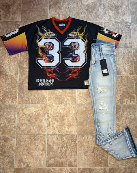 “Hot Boyz” Stacked Jeans