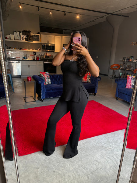 “Pretty Vibes” Ribbed Set