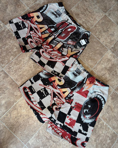 “Racer” Tapestry Shorts